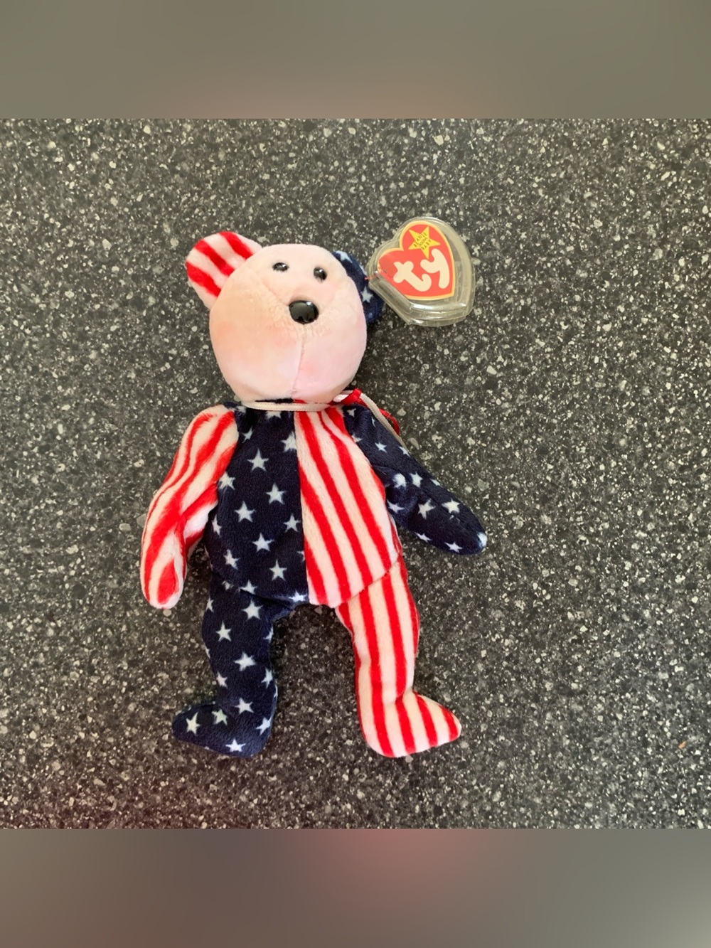 Ty Americana Star-Spangled Bear Plush - Red, White, Blue